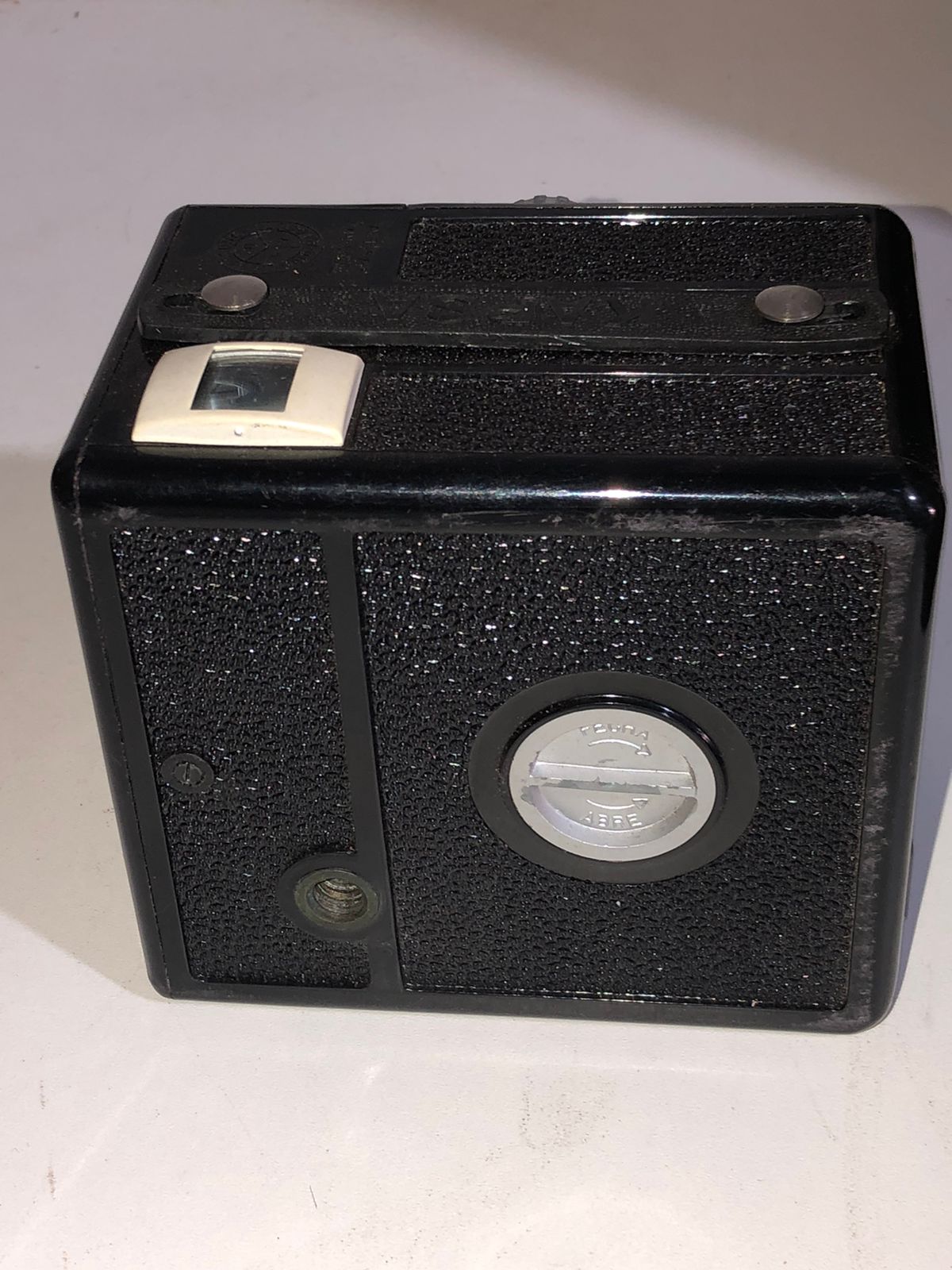 Câmera Fotográfica Antiga Tipo Box Kapsa com Estojo de Couro - foto 3