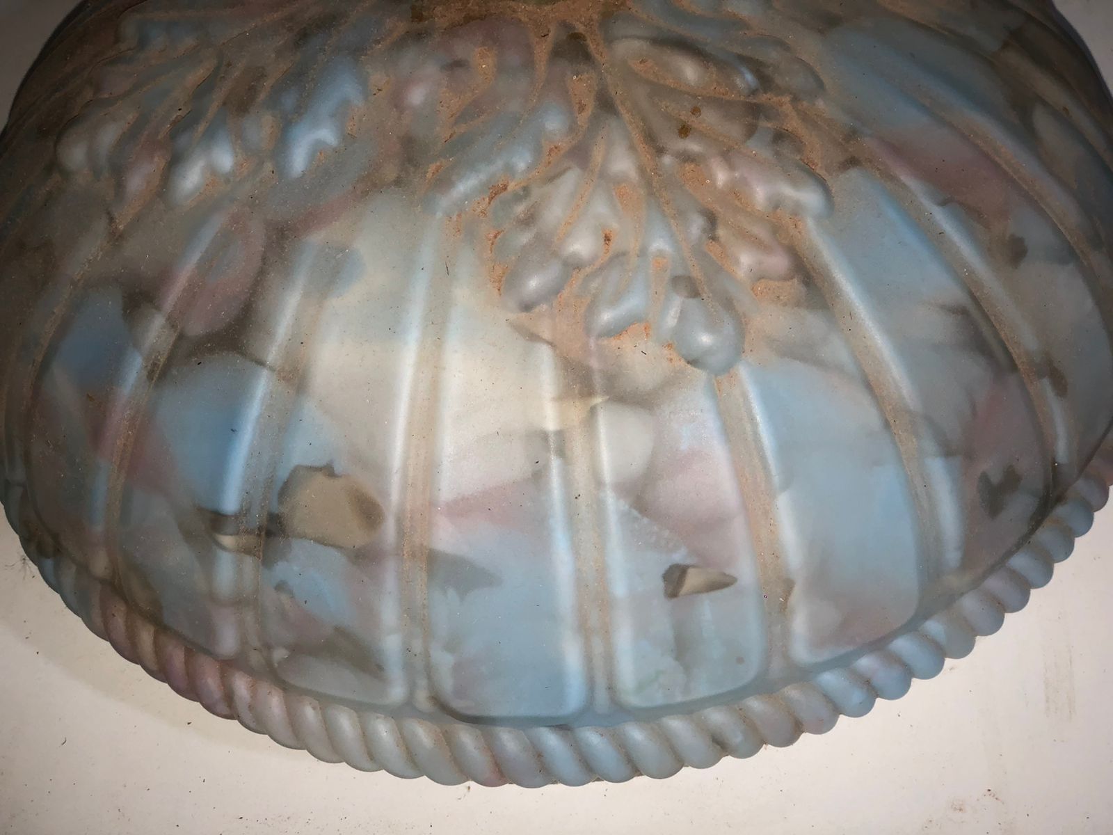 Cúpula de Vidro Azul Ornamentada - foto 2