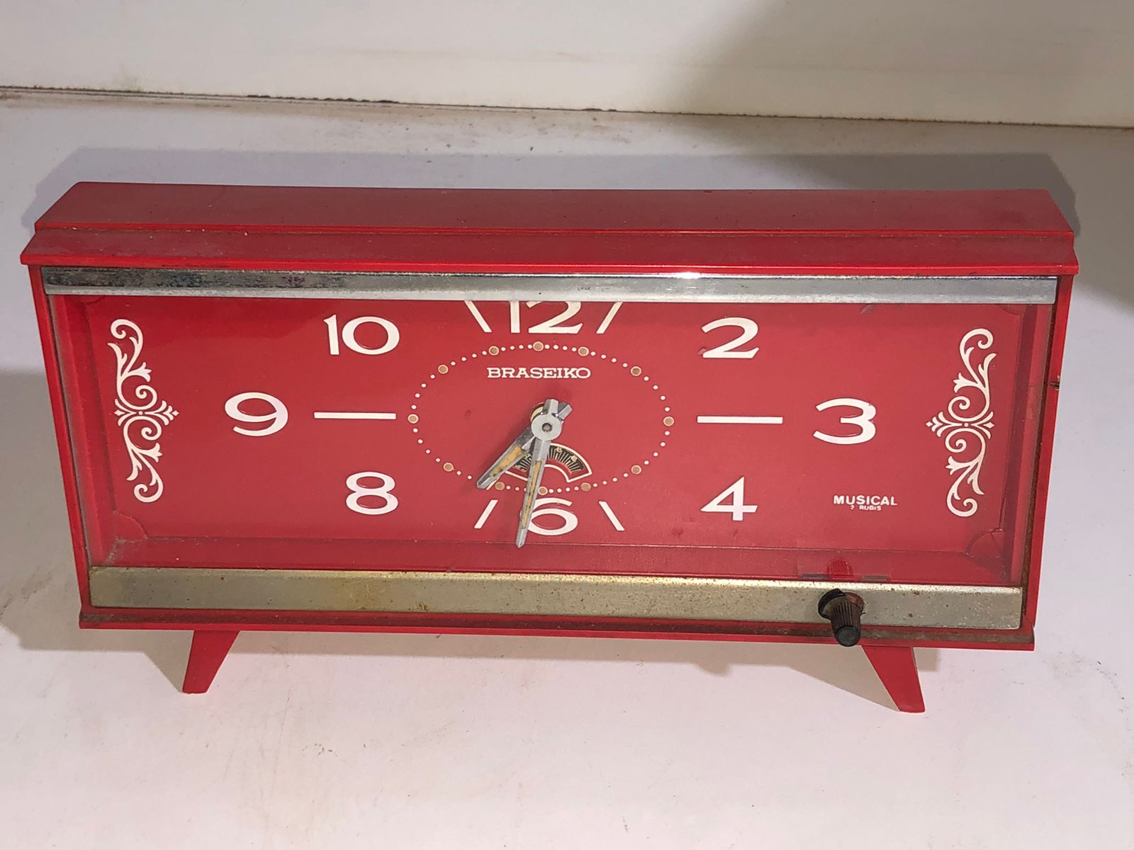 Despertador Musical Braseiko Vermelho