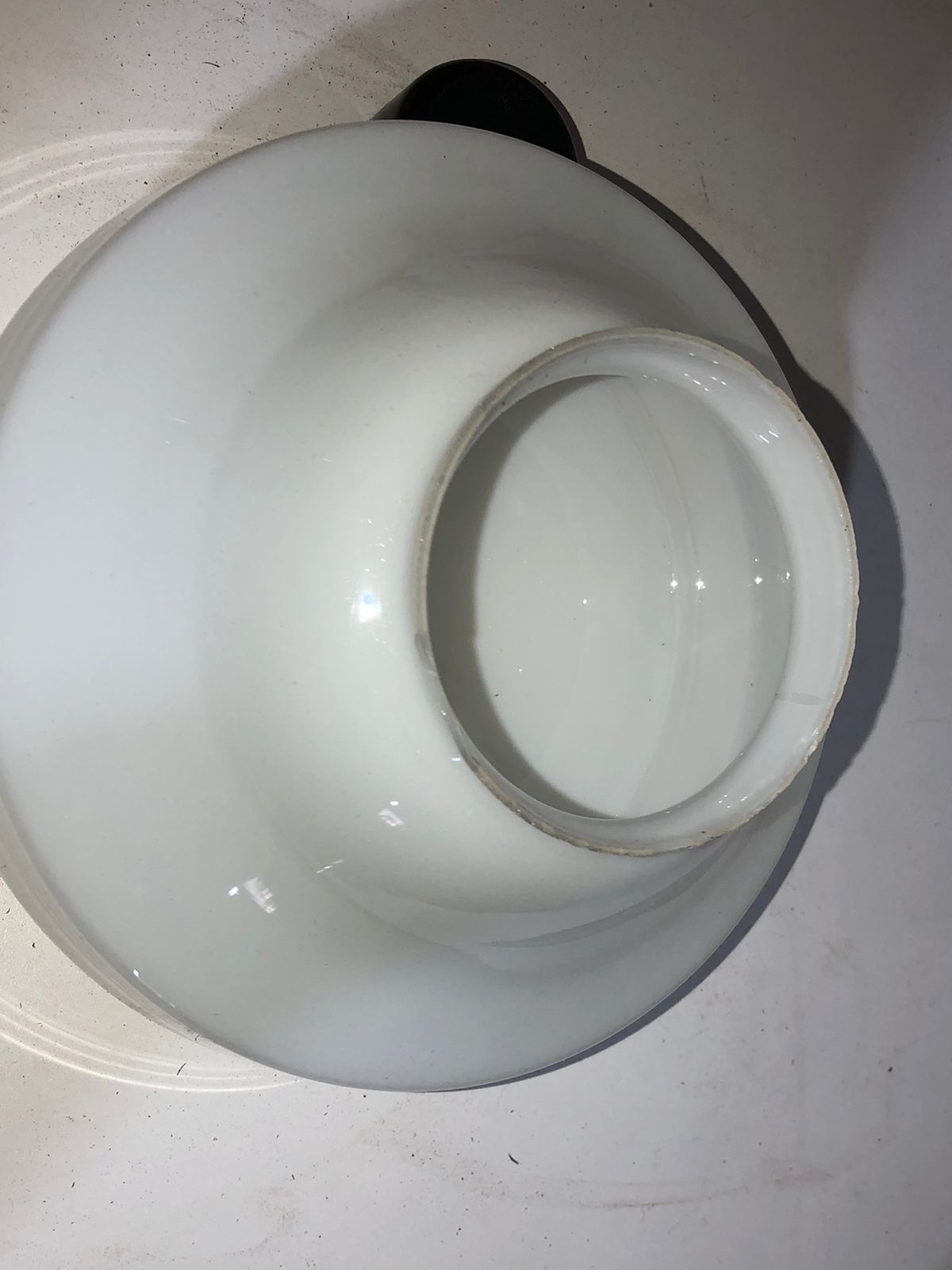 Cúpula de Vidro Branco Opalina - foto 5