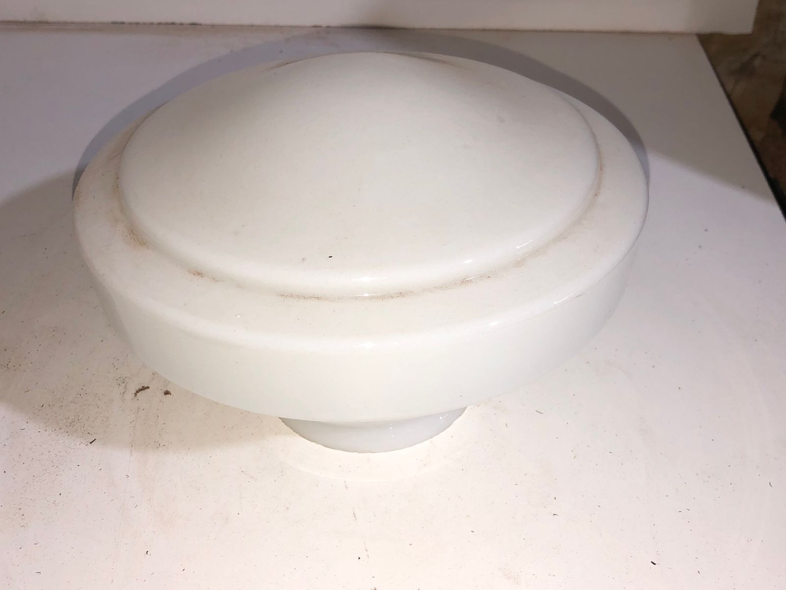 Cúpula de Vidro Branco Opalina - foto 4