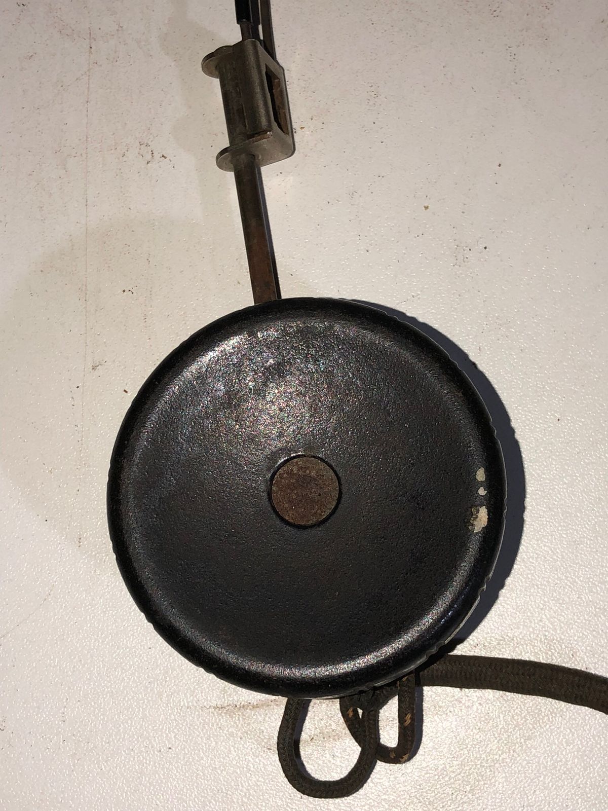 Fone de Ouvido Antigo em Metal com Cabo Original - foto 6