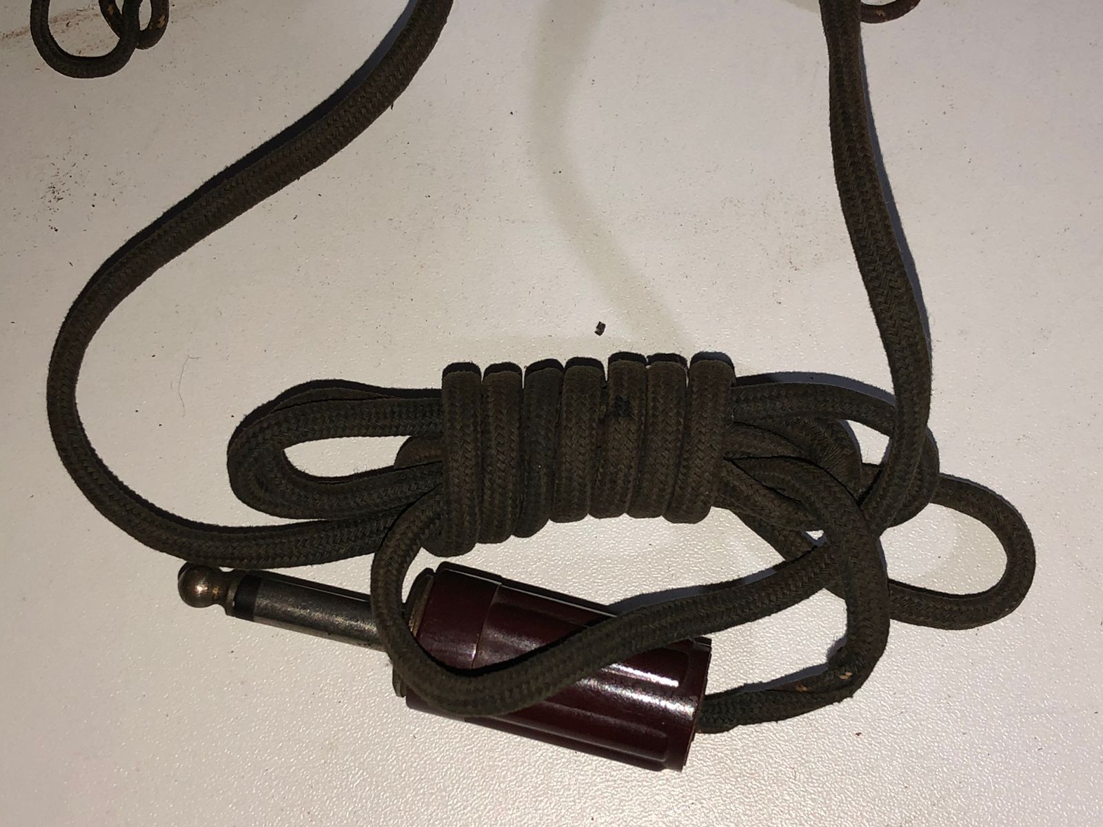 Fone de Ouvido Antigo em Metal com Cabo Original - foto 5