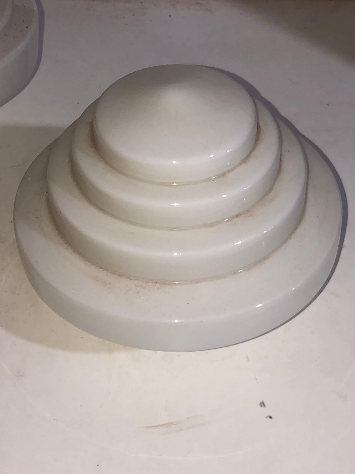 Cúpula de Vidro Branco Opalina - foto 2