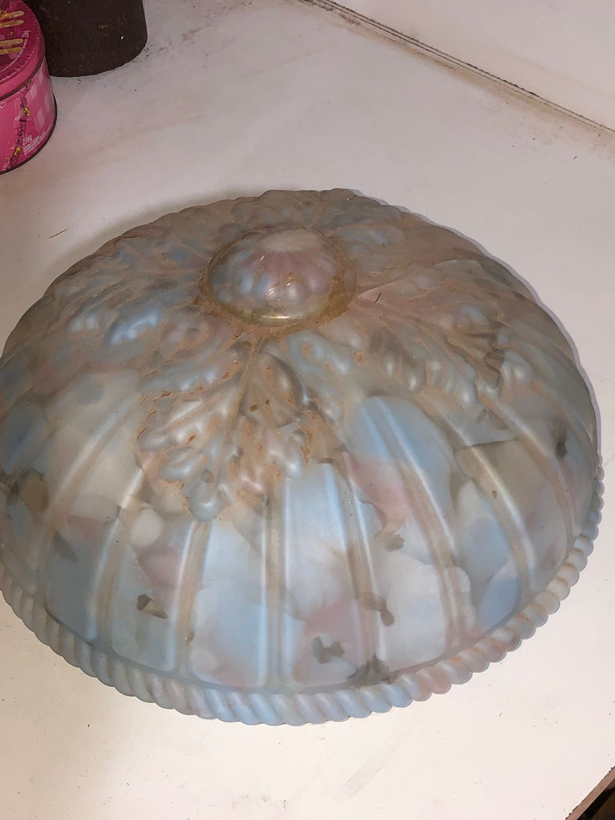Cúpula de Vidro Azul Ornamentada - foto 3