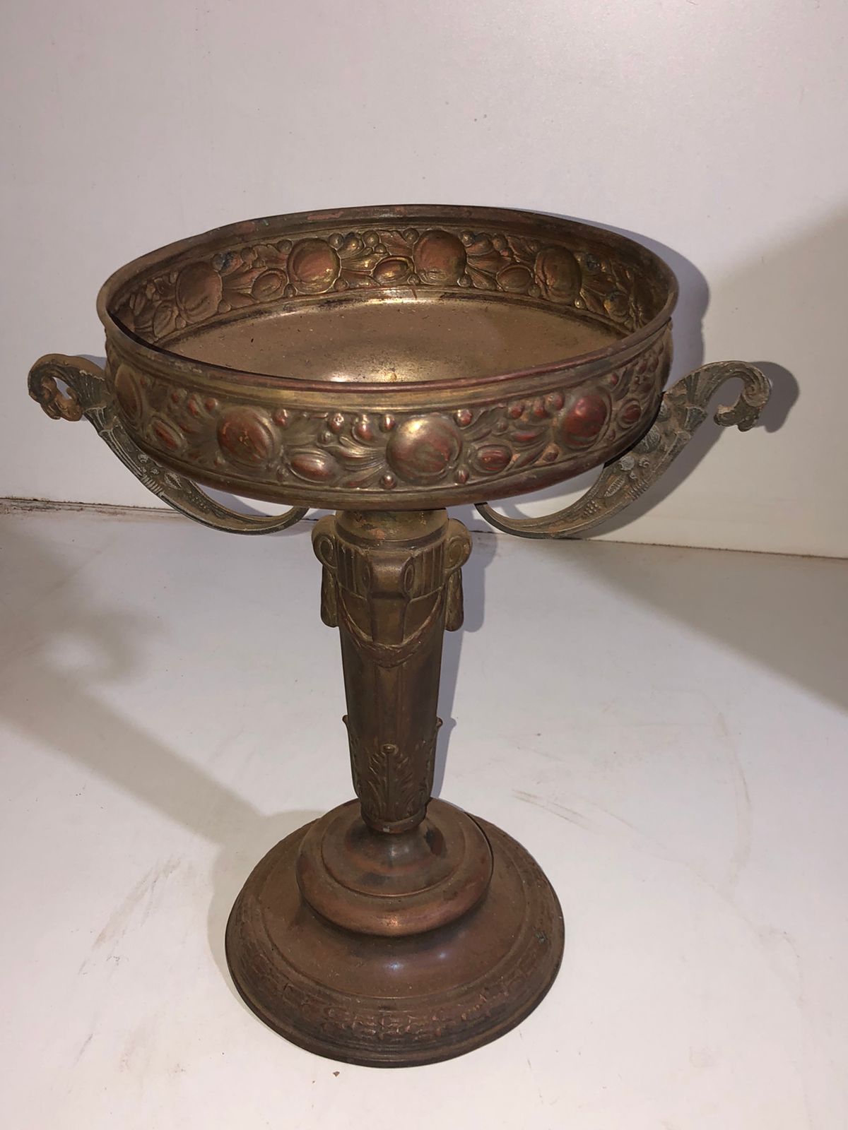 Fruteira/Centro de Mesa em Latão com Alças